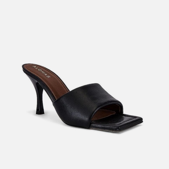 ALOHAS Shoes - ALOHAS Puffy Mule in Black, Size 37